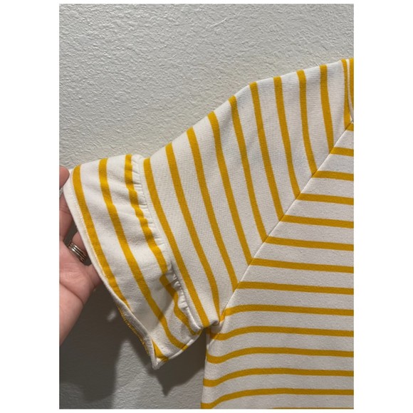 OLD NAVY White And Yellow Butterfly Short Sleeve Top - Picture 3 of 5